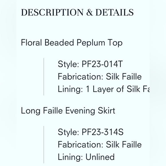 Naeem Khan floral embroidered floral faille top NWT size 14 - Picture 7 of 7